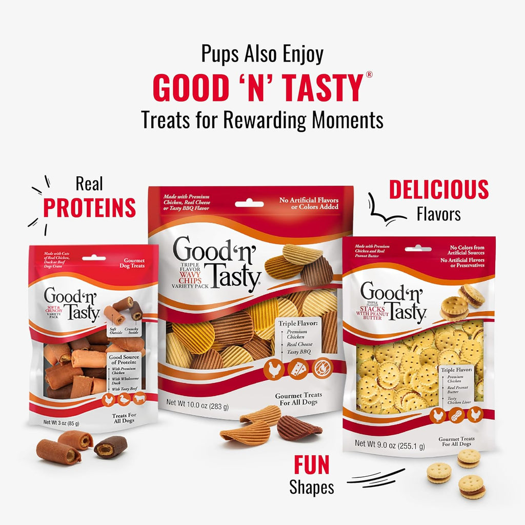 Good 'n' Fun Roll Long-Lasting Dog Treat for Large Dogs, 2 Count