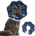 Depets Cat Cone Soft, Adjustable Recovery E-Collar for Pet Neck Size 9.5 in