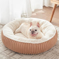 30 inches Calming Donut Dog Bed for Medium Dogs,Mocha