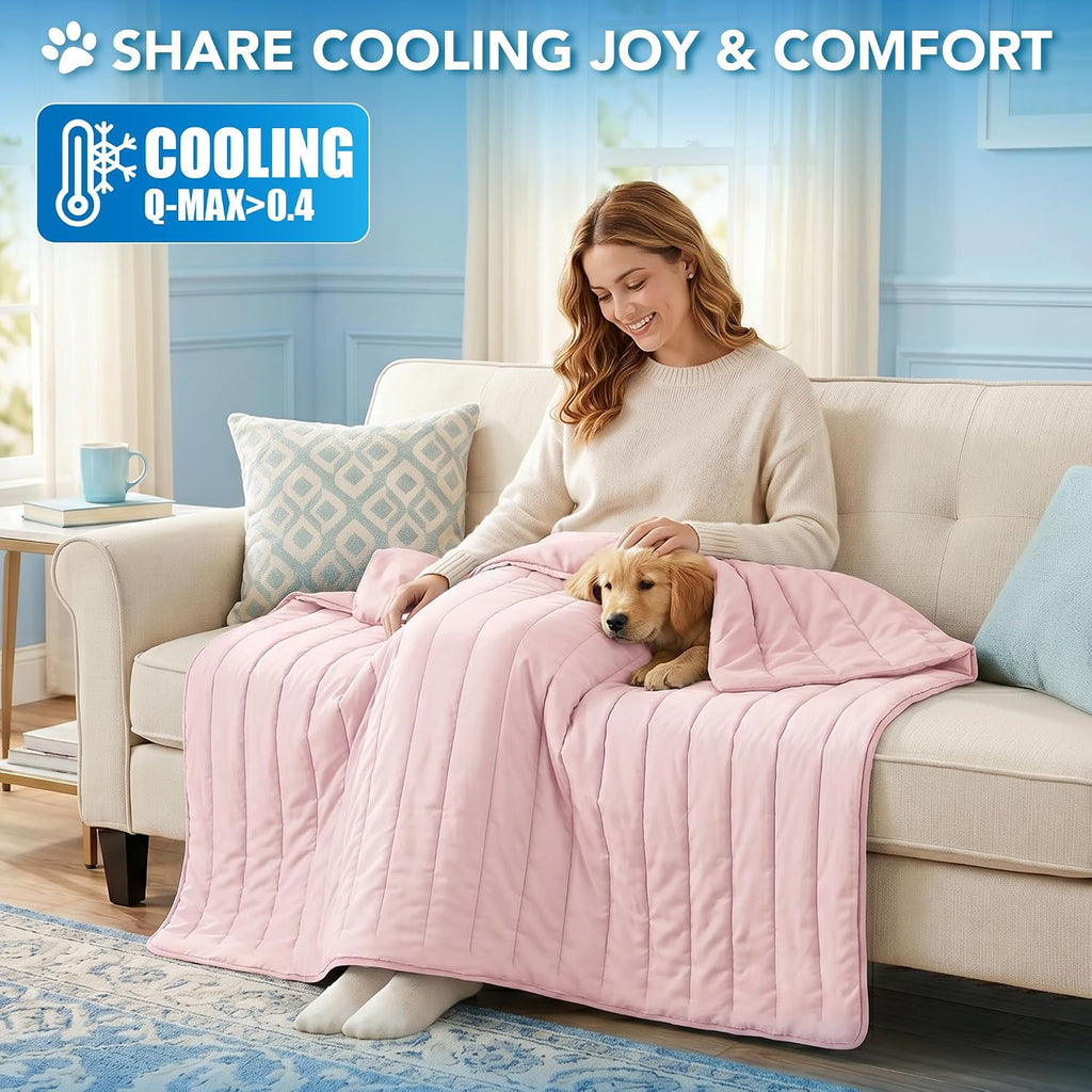 PetAmi Dog Cooling Mat Blanket Pet Pad for Small Medium Cat, Medium 29x40