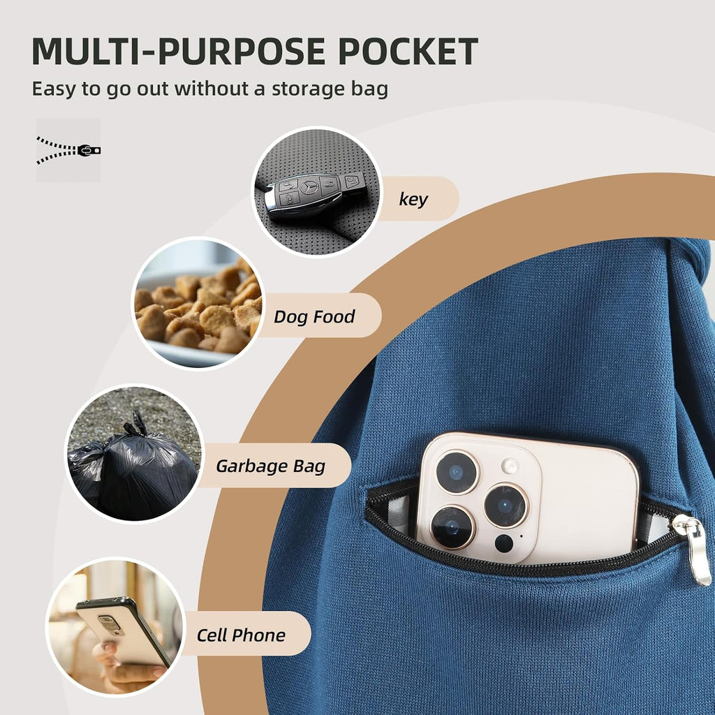 Dog Sling Carrier Adjustable, Suitable for Outdoor Activities and Travel