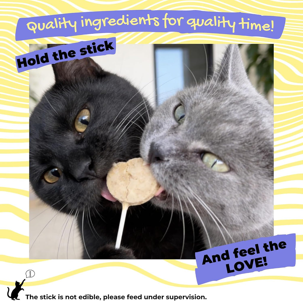 KURO & KAI Cat Lollipop Treats, Freeze Dried Chicken Pops, 5 Count