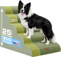 Miorun Extra Wide Dog Stairs for Large Dogs, 25" H Pet Steps for High Beds