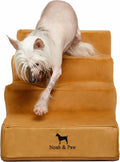 Noah & Paw Dog Steps for Bed, Up to 150lb, Extra Wide Dog Stairs for Bed