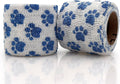 OVIK Health PetFlex Paw Pack – Flexible Self-Adhering Elastic Bandage for Wound Care – First Aid Wrap for Small Animals Like Dogs, Cats, and Other Pets - 2 inch, 2 Rolls