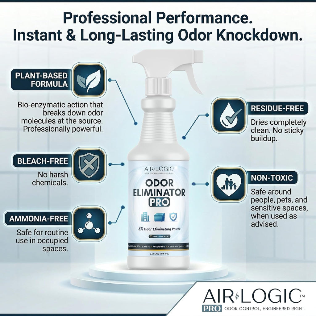 Pro Commercial Odor Eliminator Spray, 3X Strength, 32 Fl Oz