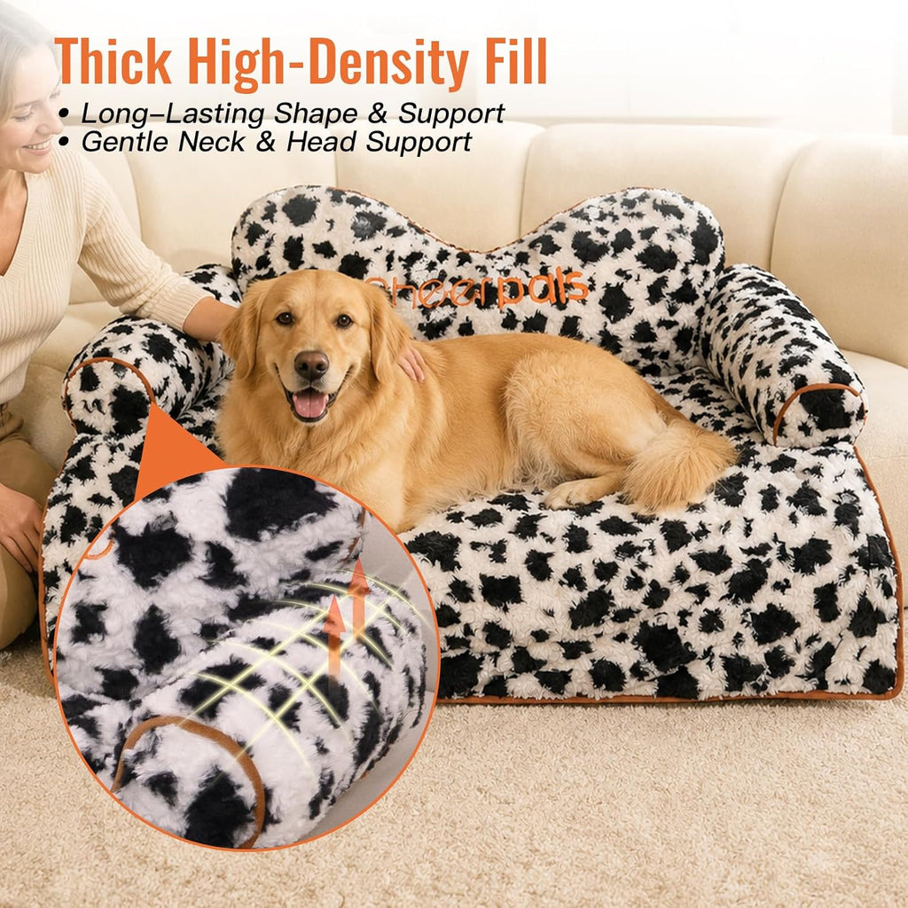 CHEERPALS Calming Dog Bed Mat with Neck & Head Support for Indoor Cats