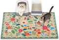 Cat Litter Mat, 35" x 23" Litter Box mat, Upgrade Non-Slip Kitty Litter mat, Traps 100% Litter, Soft on Kitty Paws, Easy Clean for Scatter Control, Bohe cat Food mat, Urine Waterproof | Traps 100% Litter, Cute litter mat for litter box, Soft on Kitty P...