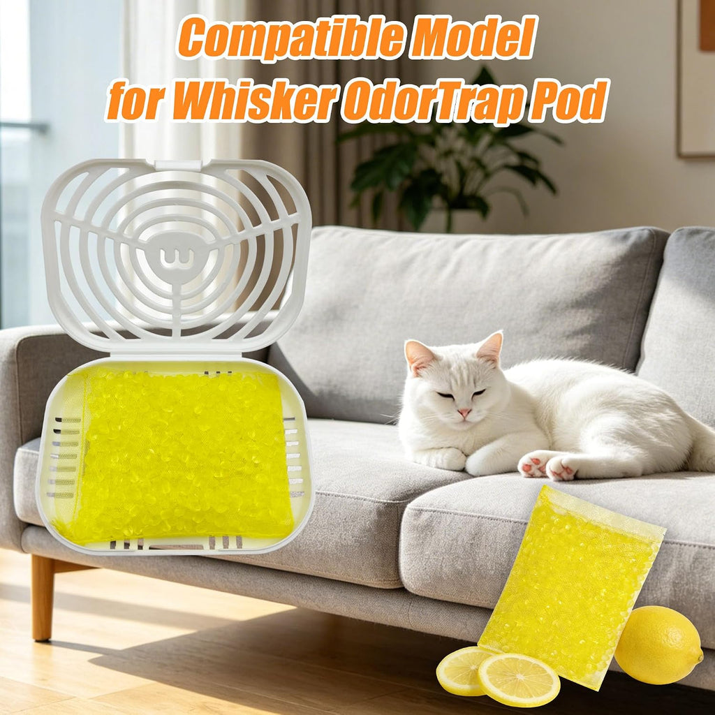12 Packs Cat Litter Deodorizer Refills Compatible with Whisker OdorTrap Pod