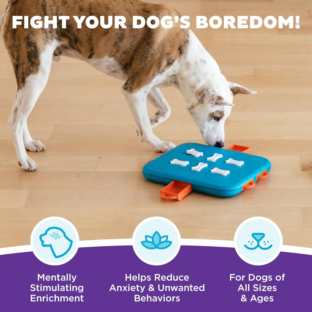 Outward Hound Nina Ottosson Dog Casino Dog Toy Treat Puzzle, 14" | Level 3 Advanced, 6 Hidden Treat Compartments, Holds 1-1/2 Cups, Wet or Dry Food, Interactive Enrichment, Dogs & Puppies