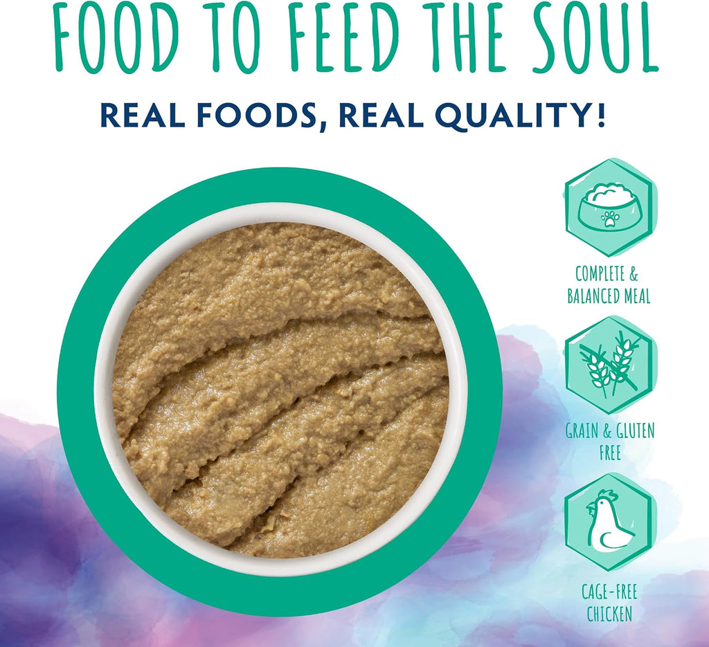 Soulistic Paté Wet Cat Food, Chicken and Turkey Dinner in a Hydrating Purée, 5.5oz Can, Pack of 8
