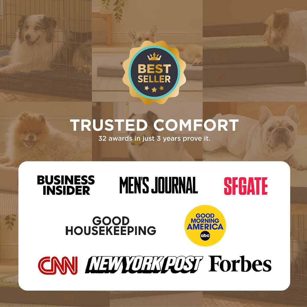 Bedsure XL Dog Bed, Extra Large Pet Bed with Comfy Sherpa,44x32in Black