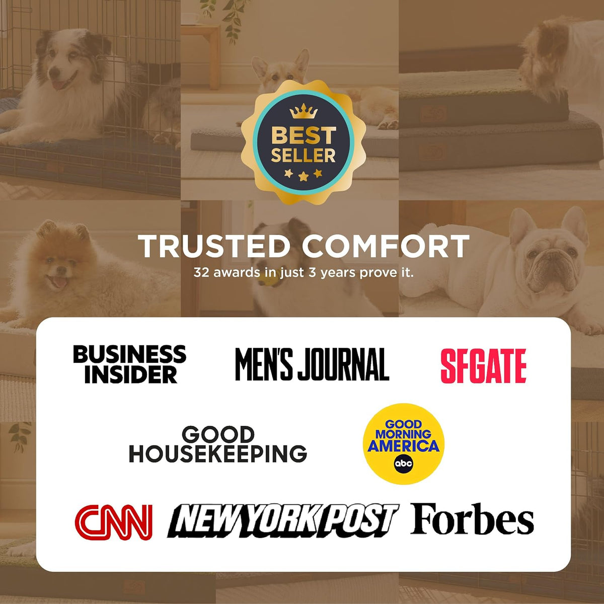 Bedsure XL Dog Bed, Extra Large Pet Bed with Comfy Sherpa,44x32in Black