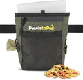 Dog Treat Pouch for Pet Training, One-Hand Magnetic Closure, Hands-Free Treat Bag with Silicone Liner, No Mess No Smell