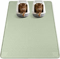 Silicone Cat Litter Mat for Litter Box 57”x40” Large Cat Mat, Green | Waterproof, Non-Slip, Leak-Proof Rug Mat with Lip, Easy to Clean, Extra Large Litter Catcher Mat for Floor