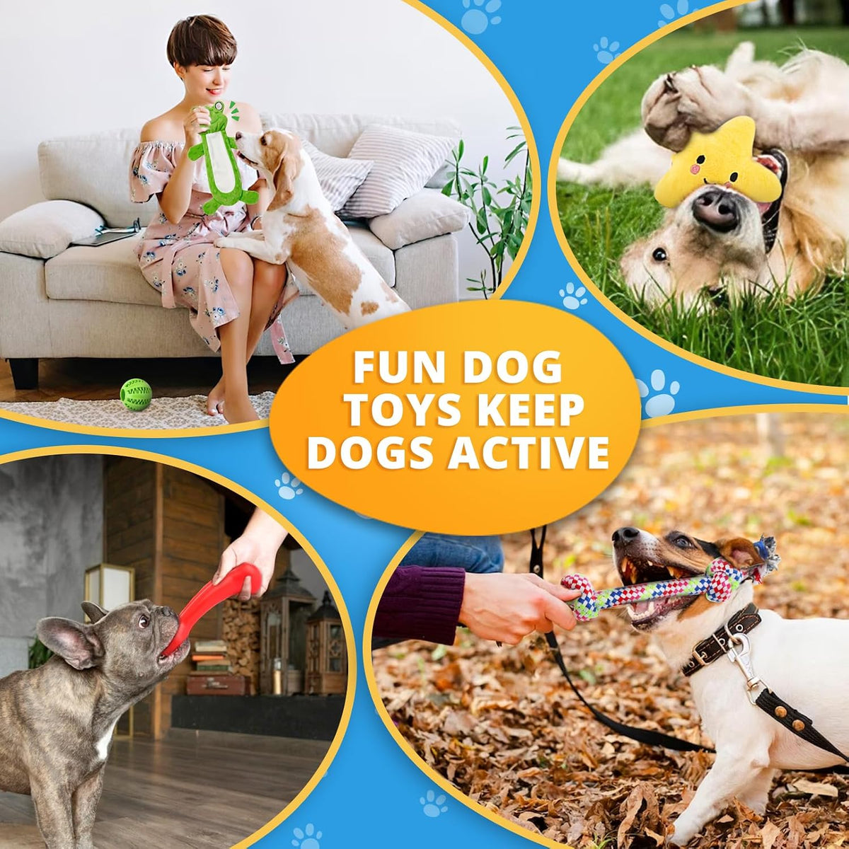 LOYEE 8 Pack Puppy Toys for Small Dogs, Luxury Dog Chew Toys with Squeaky Plush Toys, Rope Toys and Ball, Teething Toys for Puppy Supplies