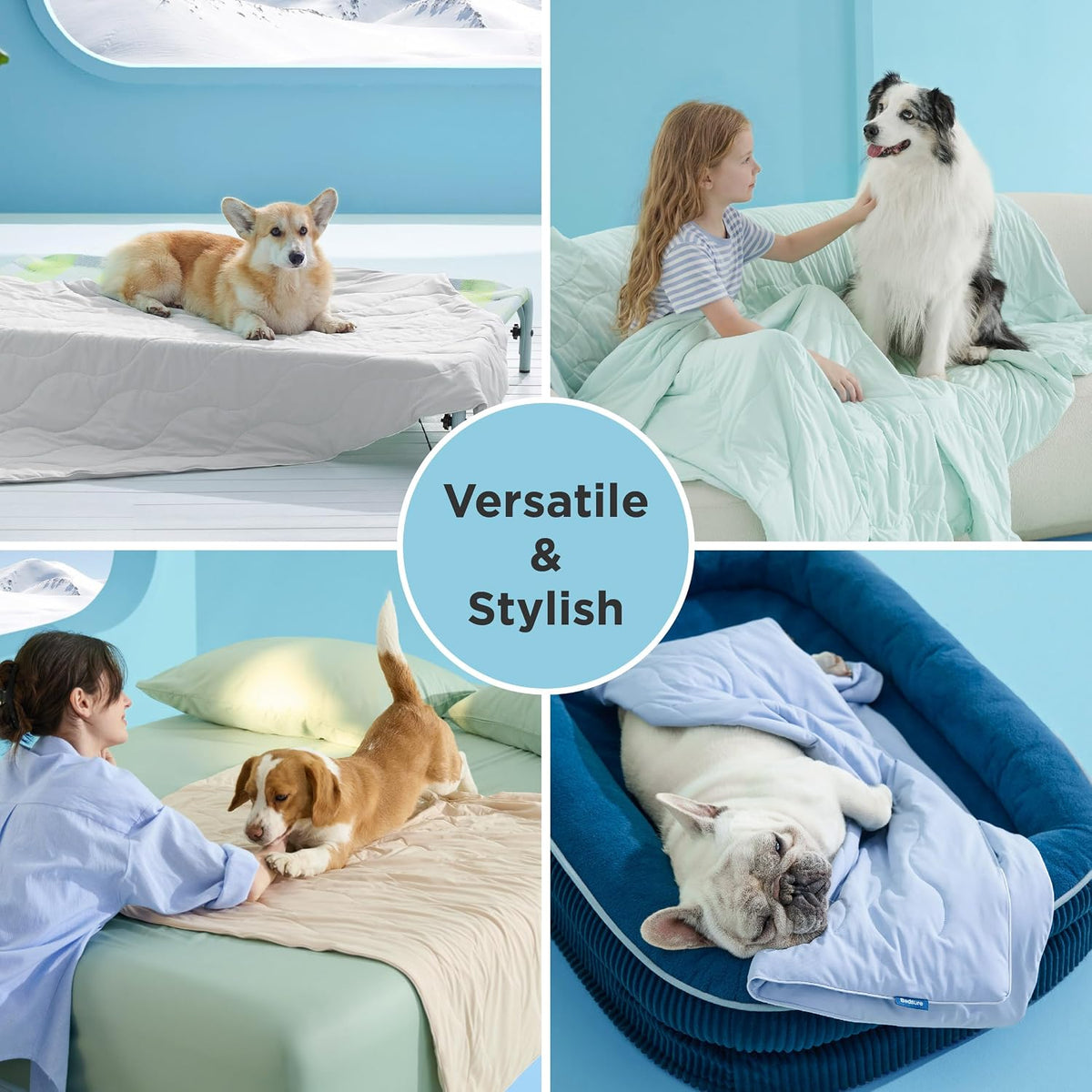 Bedsure ArcticMax™ Q-MAX>0.5 Premium Cooling Blanket for Bed，60x80”