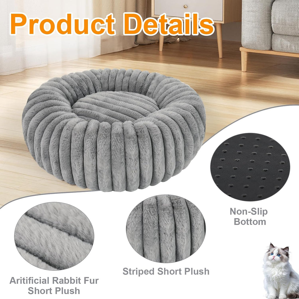 Washable Extra Large Dog Bed,Puppy Kitten Beds for Small Dogs(Grey,XXL)