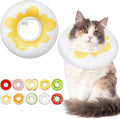 Cat Cone Collar Soft, Adjustable Cat Recovery Cone (Egg, L)