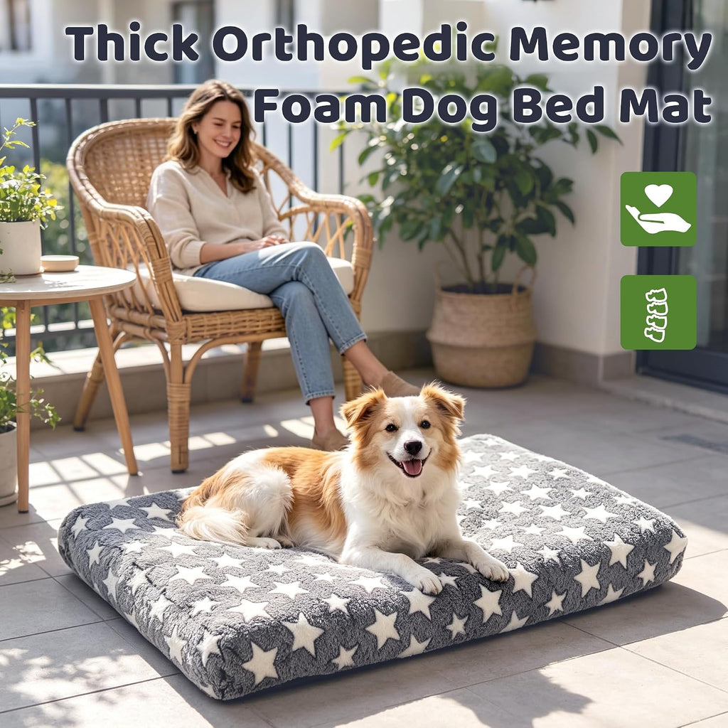 Orthopedic Dog Bed for Large Dogs with Removable Washable Cover