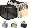 MIDOG Soft Cat Carrier Airline Approved, Expandable for Cats Up to 15lbs