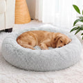 WNPETHOME Large Round Calming Dog Bed Cat Bed for Comfy Sleep