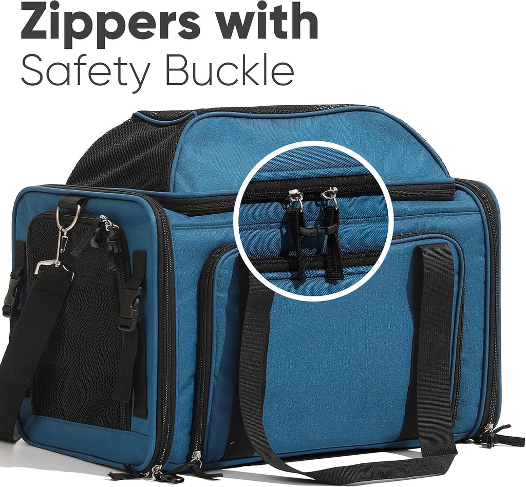 FUKUMARU Expandable Cat Carrier Large, Soft Pet Carrier Airline Approved
