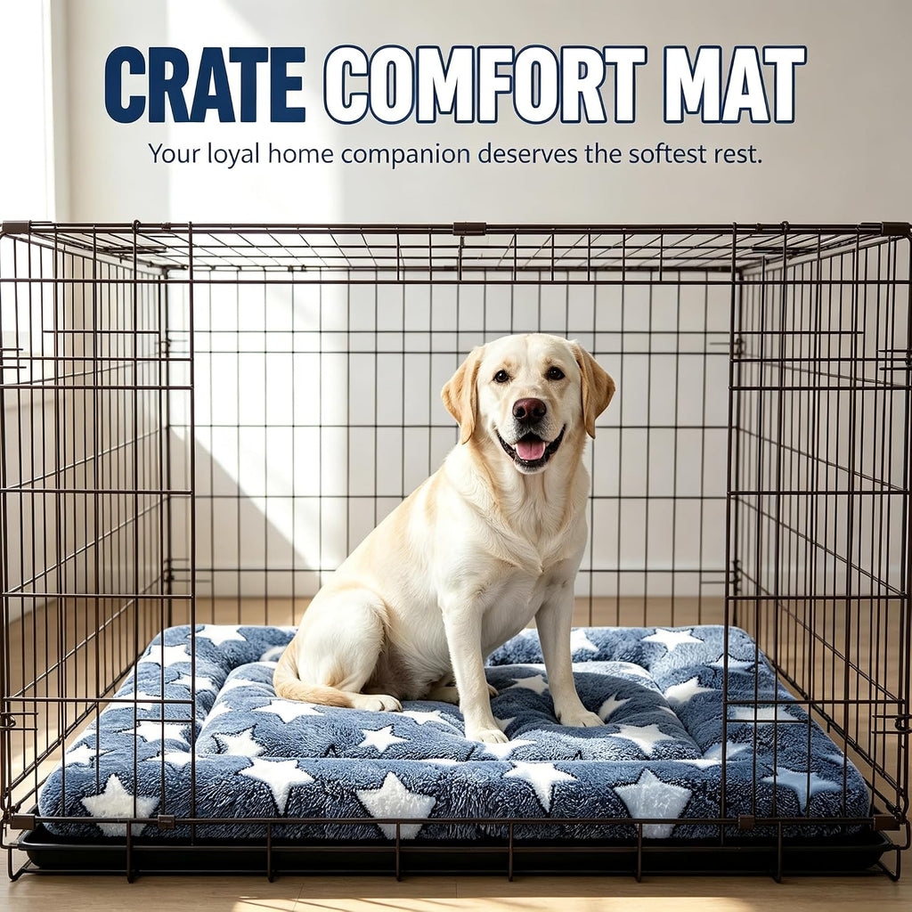 Dog Bed Mat - Reversible Dog Crate Bed Mats, Soft & Breathable Kennel Pad, Durable Crate Bed for Small Medium Large Dogs & Cats
