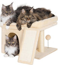 Aechonow Small Cat Tree Tower for Large Cat, Cat Bed House with Large Perch