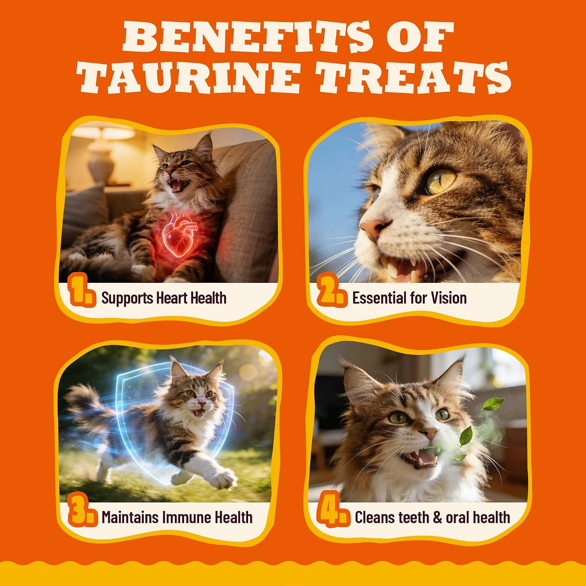 9 oz Taurine Cat Treats Chicken Flavor Immune Support & Training