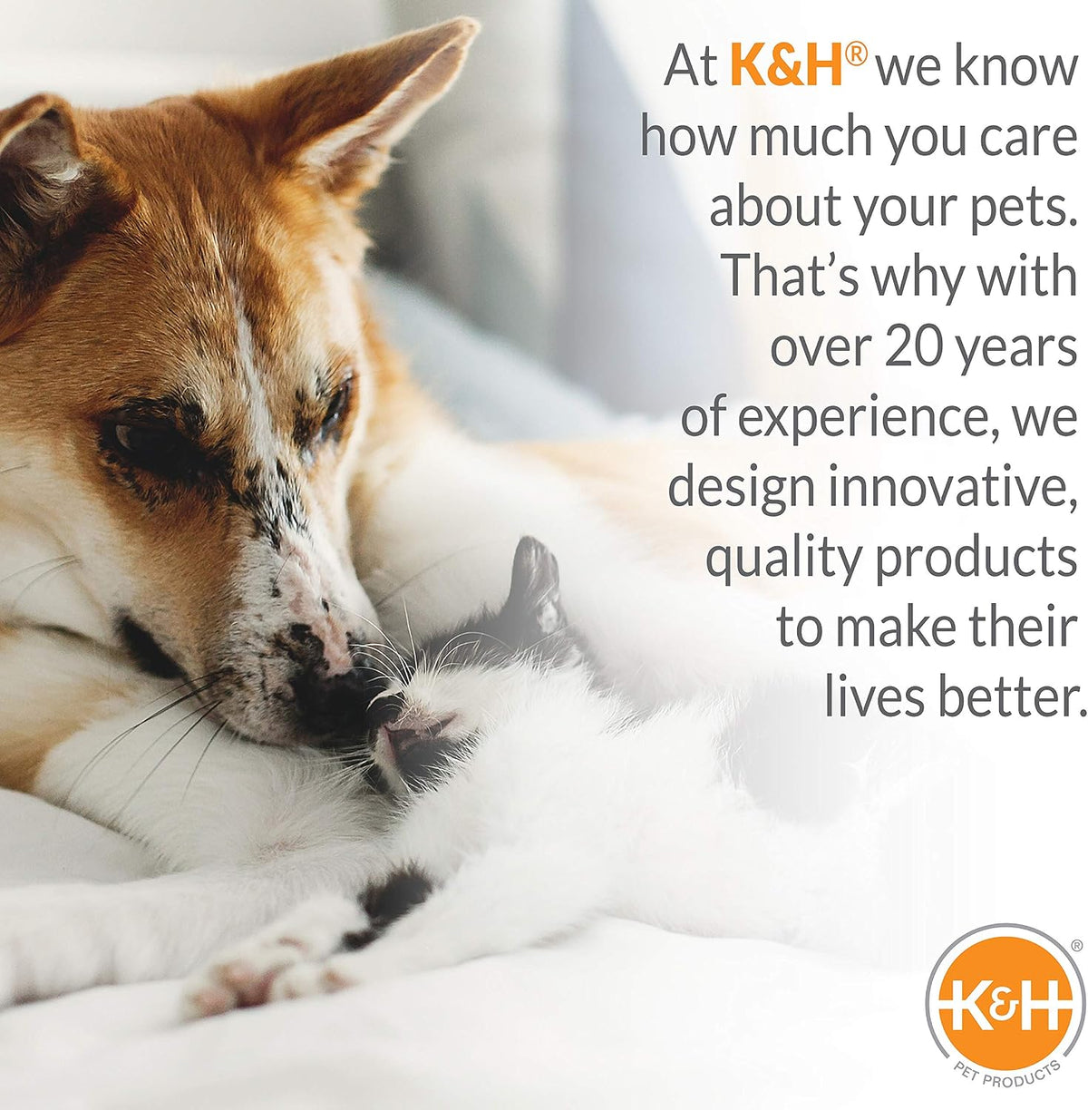 K&H Pet Products Original Pet Cot Replacement Cover (Cot Sold Separately) Taupe/Black Medium 32 X 25 Inches