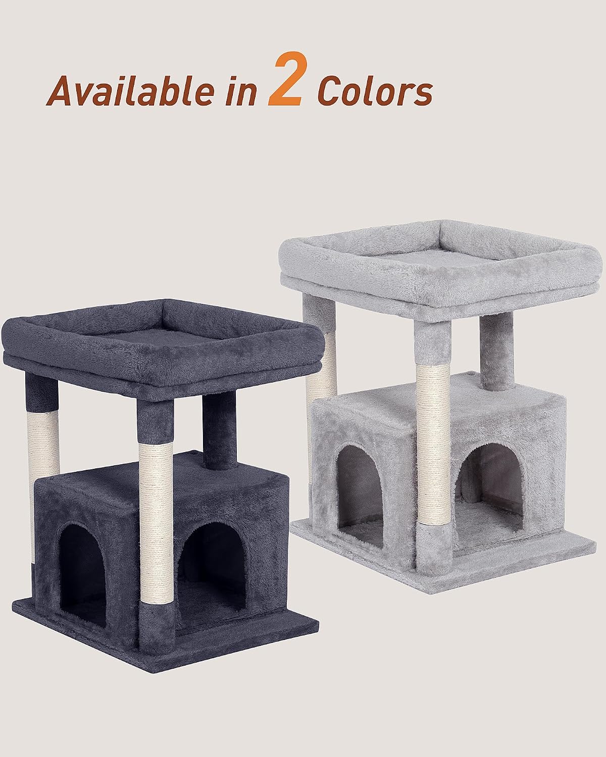 23.6" Cat Tree for Large Cat, 19 * 15.8 in Large Perch, Dark Gray