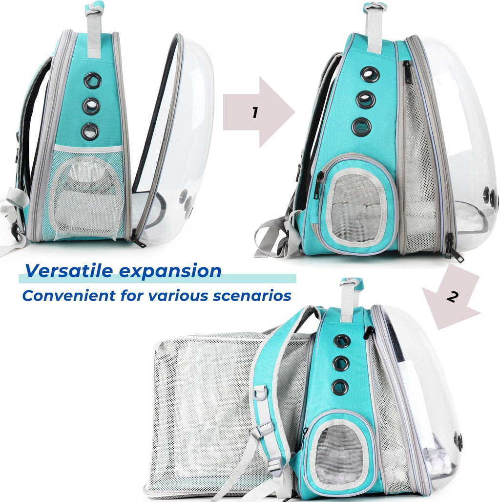 Lollimeow Expandable Bubble Cat Carrier Backpack, Supports up to 16 lbs