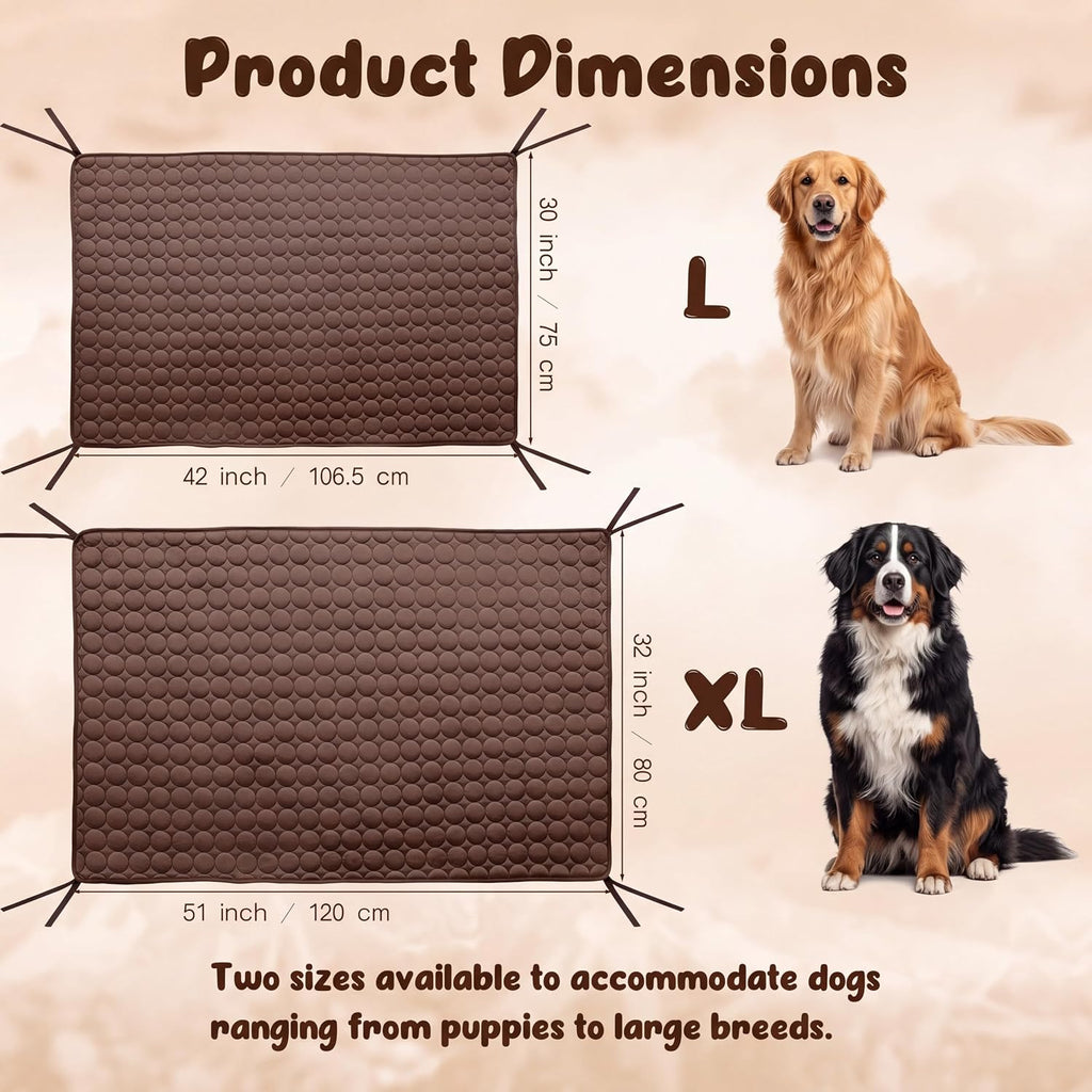 Elevated Dog Cat Bed Cover Replacement Pad, 51 x 32 Inch, Brown