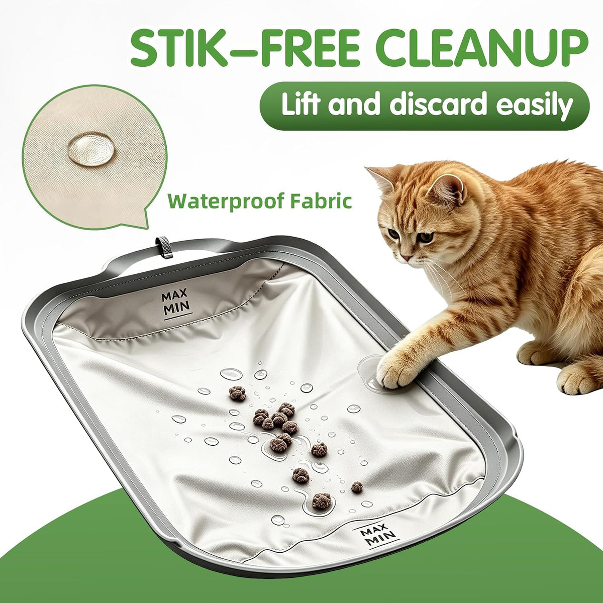 Smart Cat Litter Box Waterproof Pad Set (2PAD+2Deodorizer)