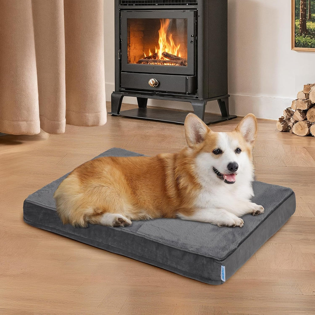 Waterproof Dog Bed for Medium Dog, Orthopedic with Memory Foam