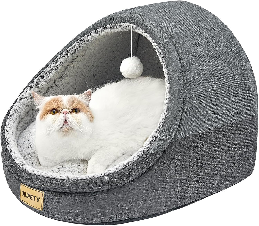 Cute Cat Beds for Indoor Cats, Cat Cave Bed for Kittens,Large Cat Cave