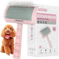 Dog Slicker Brush for Poodles Doodles Fluffy Deshedding Loose Hair. | Super Dense Soft Slicker Brush for Dogs,Grooming Brush for Matted Long Thick Curly Fur,Fluff Shedding Tangles Knots.25mm. 