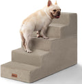 Aodisman Dog Stairs for High Beds 22.6" H, 5-Step Pet Steps for Small Dogs