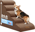 Miorun Dog Stairs for High Beds, 24.5" Foam Pet Ramp Step for Small Dogs