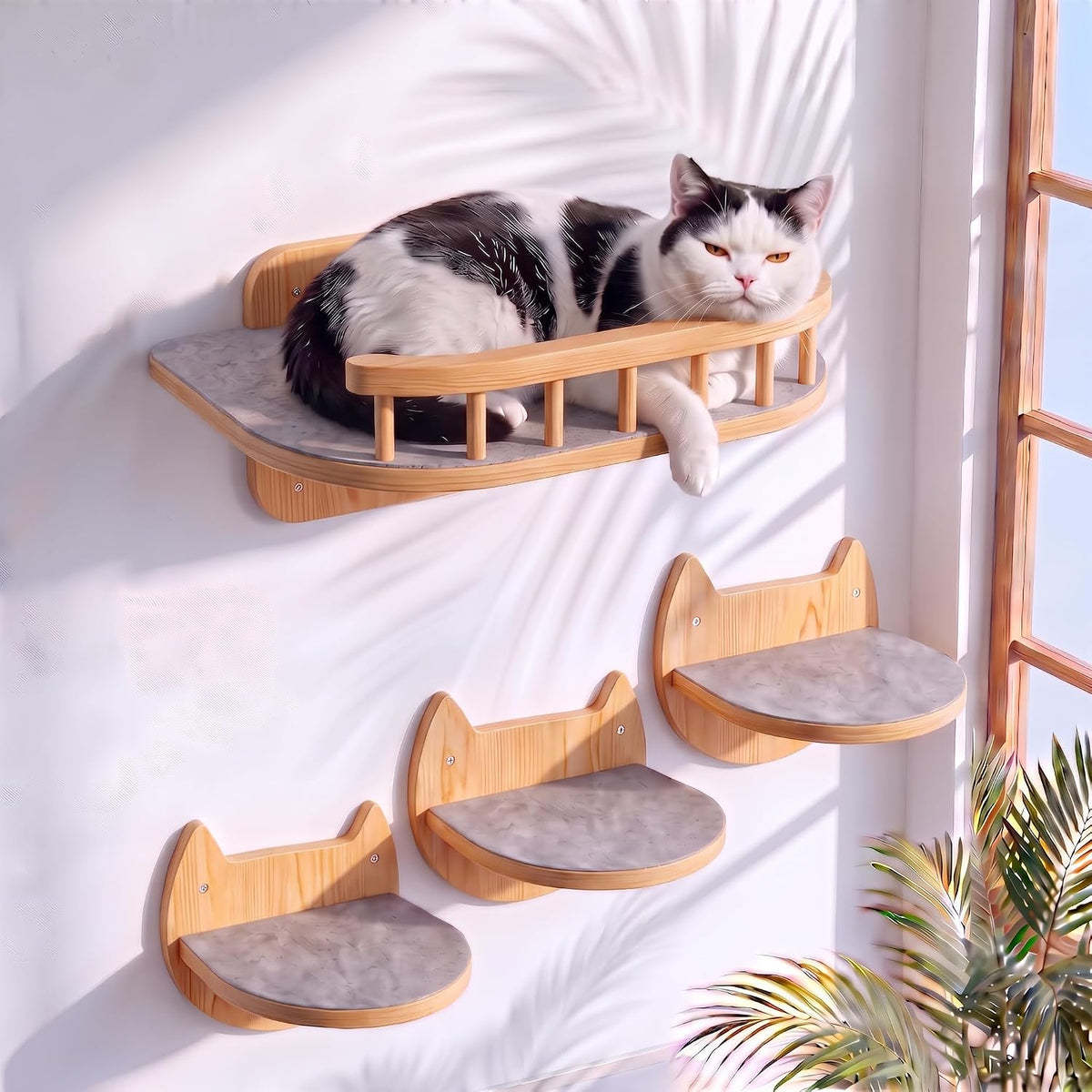 Cat Wall Shelves, Modern Cat Wall Furniture for Indoor Cats