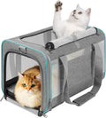 GAPZER Large Cat Carrier Soft, Collapsible Travel Pet Carry Bag, Small Dogs
