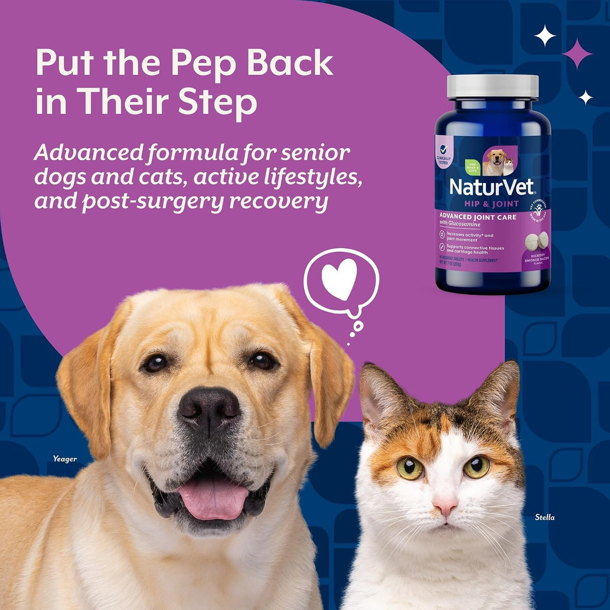 NaturVet ArthriSoothe-Gold Level 3, MSM and Glucosamine for Dogs and Cats