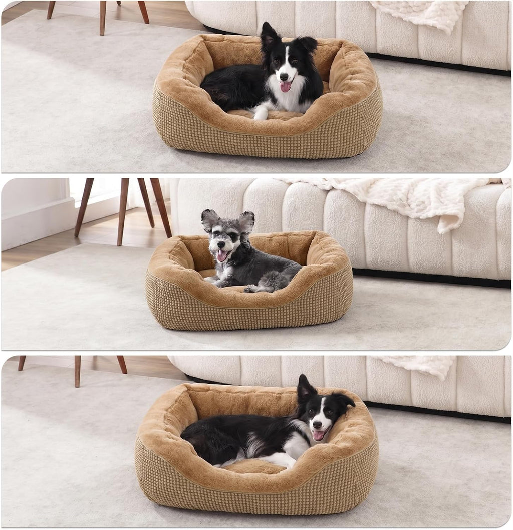 INVENHO Dog Bed Medium Size, Orthopedic Warming Soft Calming Sleeping Durable with Anti-Slip Bottom
