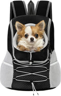 Pawaboo Pet Dog Front Carrier Backpack,Ventilated Mesh Puppy Back Pack