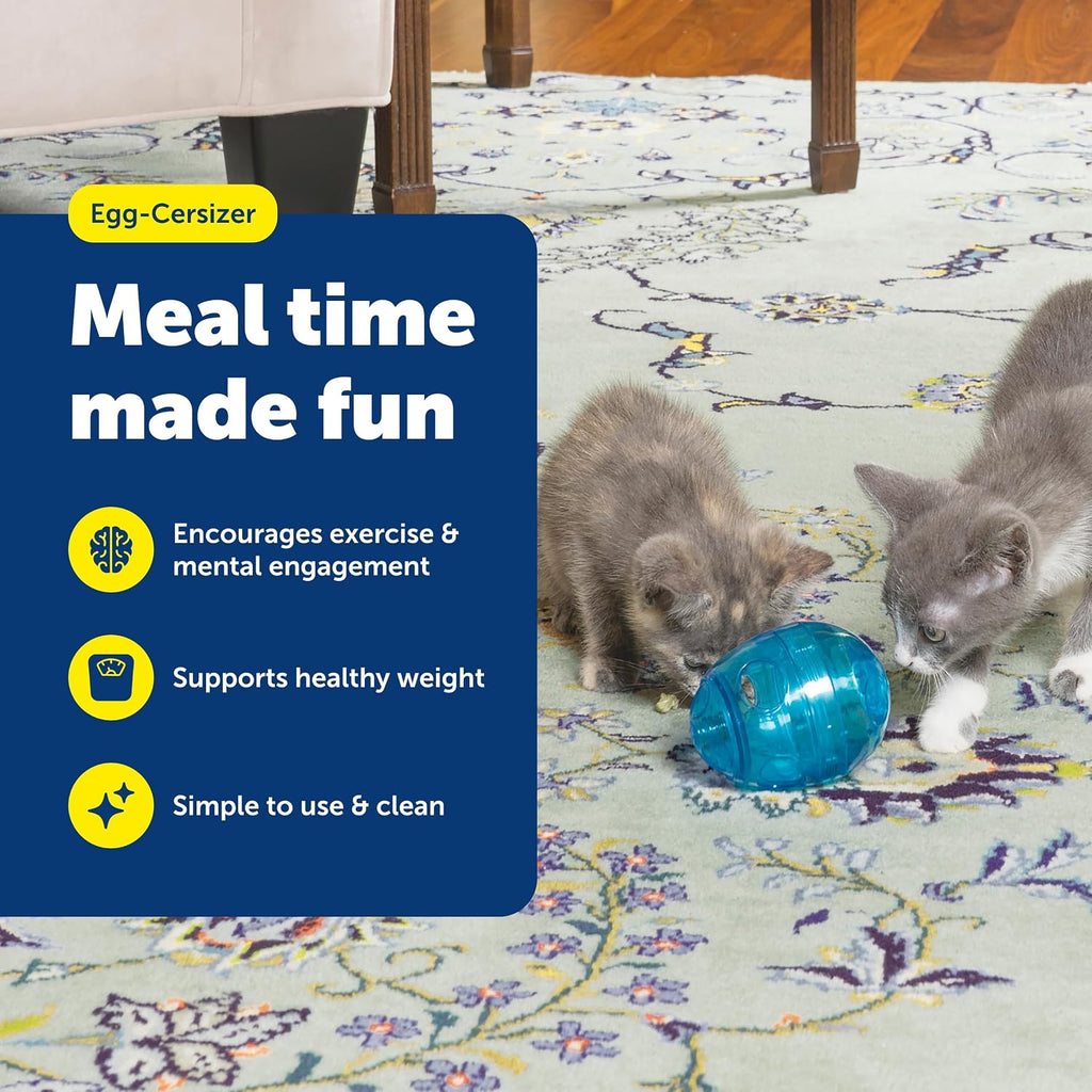 PetSafe Egg-Cersizer Interactive Cat Slow Feeder Toy