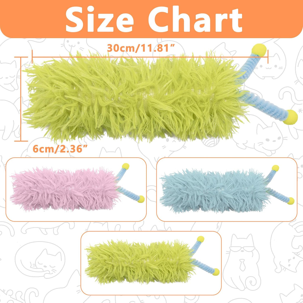 3 Pack Catnip Toys,Soft Cat Pillows Toys with Antennae, Funny cat Toy