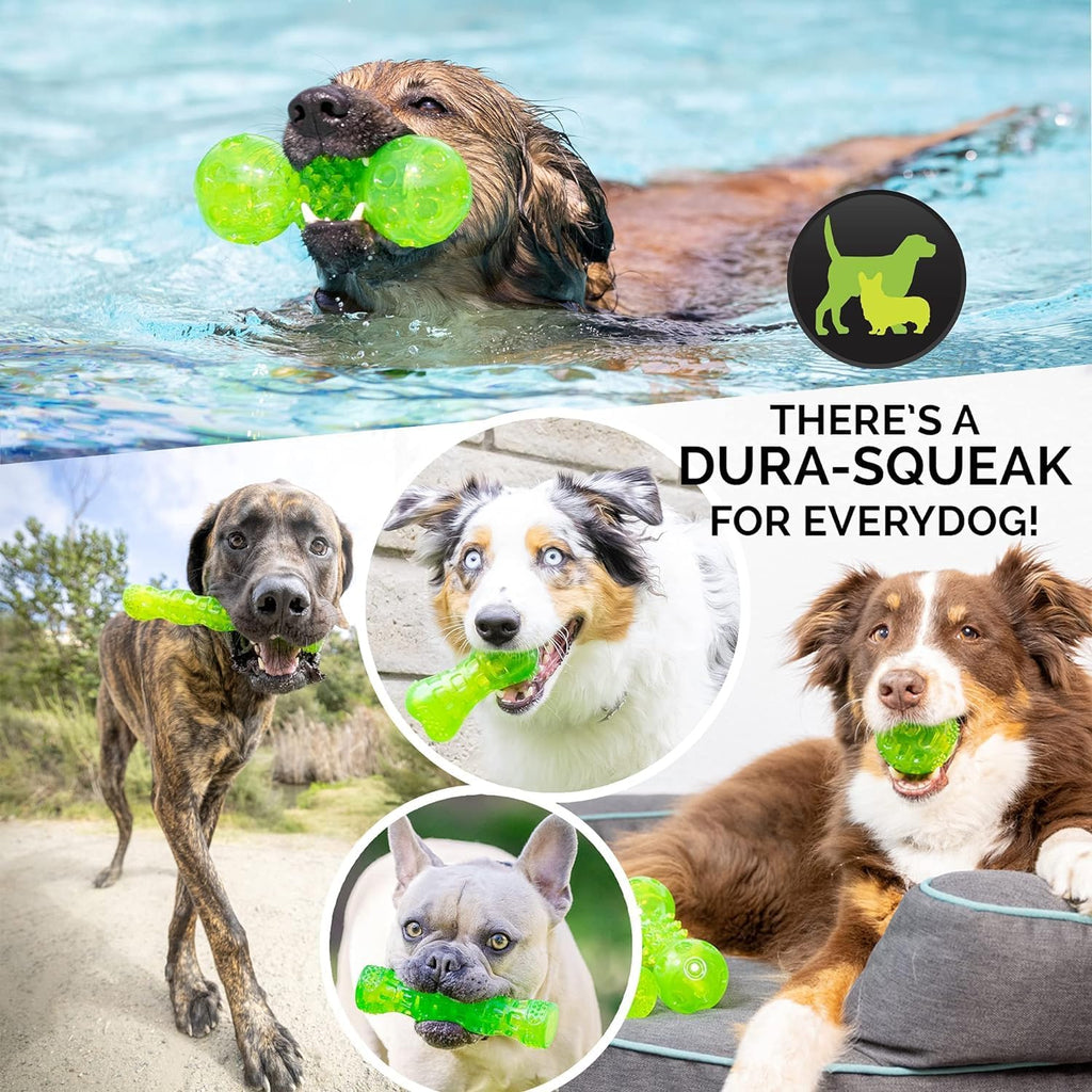Hyper Pet DuraSqueak Dog Ball Toy, Interactive, Floats, Squeaks, Dog Balls for Fetching, Alternative to Traditional Tennis Balls - for All Breeds