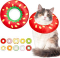 Cat Cone Collar Soft, Cat Recovery Cone (Strawberry, L)