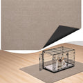 Large Dog Playpen Mat, 32 in x 50 in Dog Crate Mat Brown
